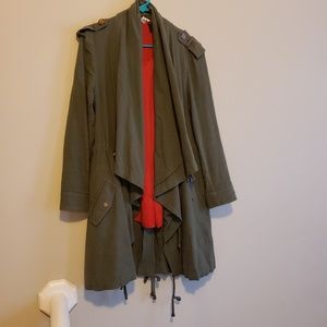 Olive green spring jacket